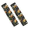 Spring Lily Flowers Pattern Print Car Seat Belt Covers