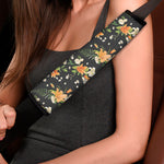 Spring Lily Flowers Pattern Print Car Seat Belt Covers