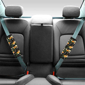 Spring Lily Flowers Pattern Print Car Seat Belt Covers