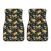 Spring Lily Flowers Pattern Print Front Car Floor Mats