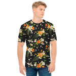 Spring Lily Flowers Pattern Print Men's T-Shirt
