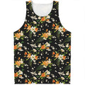 Spring Lily Flowers Pattern Print Men's Tank Top