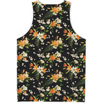 Spring Lily Flowers Pattern Print Men's Tank Top