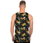 Spring Lily Flowers Pattern Print Men's Tank Top