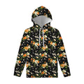 Spring Lily Flowers Pattern Print Pullover Hoodie