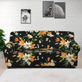 Spring Lily Flowers Pattern Print Sofa Cover