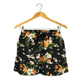 Spring Lily Flowers Pattern Print Women's Shorts