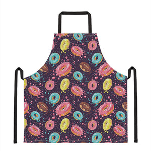 Sprinkles Donut Pattern Print Apron