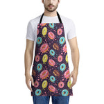 Sprinkles Donut Pattern Print Apron