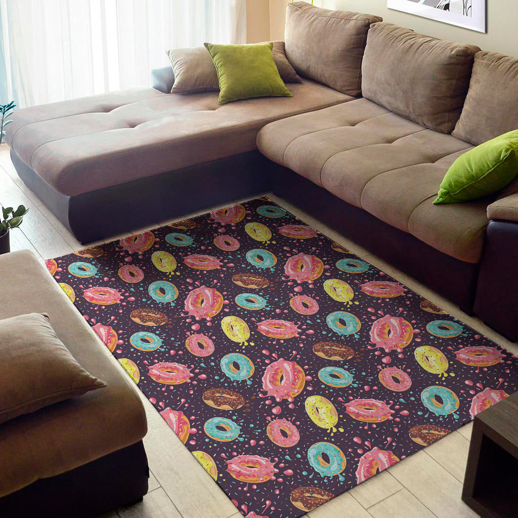 Sprinkles Donut Pattern Print Area Rug