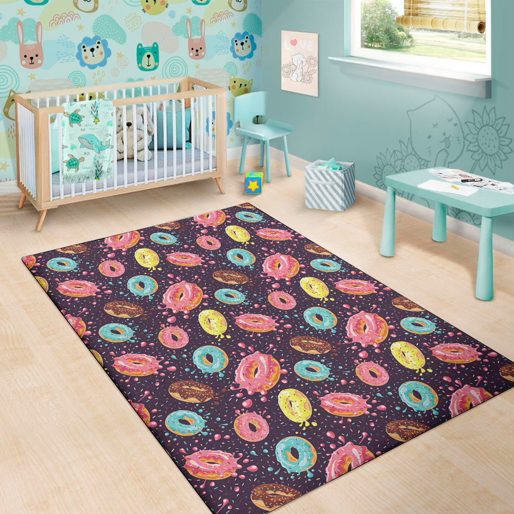 Sprinkles Donut Pattern Print Area Rug