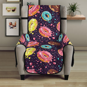 Sprinkles Donut Pattern Print Armchair Protector