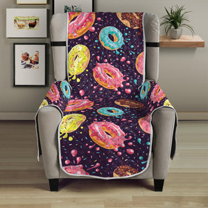 Sprinkles Donut Pattern Print Armchair Protector