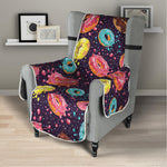 Sprinkles Donut Pattern Print Armchair Protector