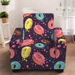 Sprinkles Donut Pattern Print Armchair Slipcover