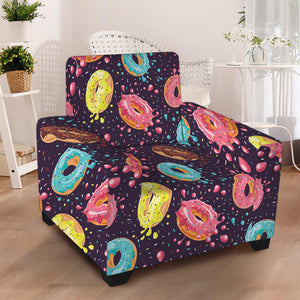 Sprinkles Donut Pattern Print Armchair Slipcover