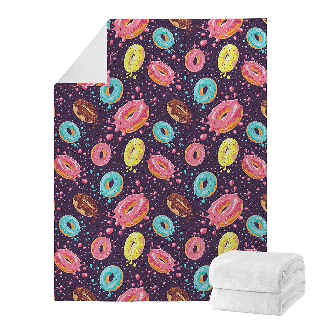 Sprinkles Donut Pattern Print Blanket