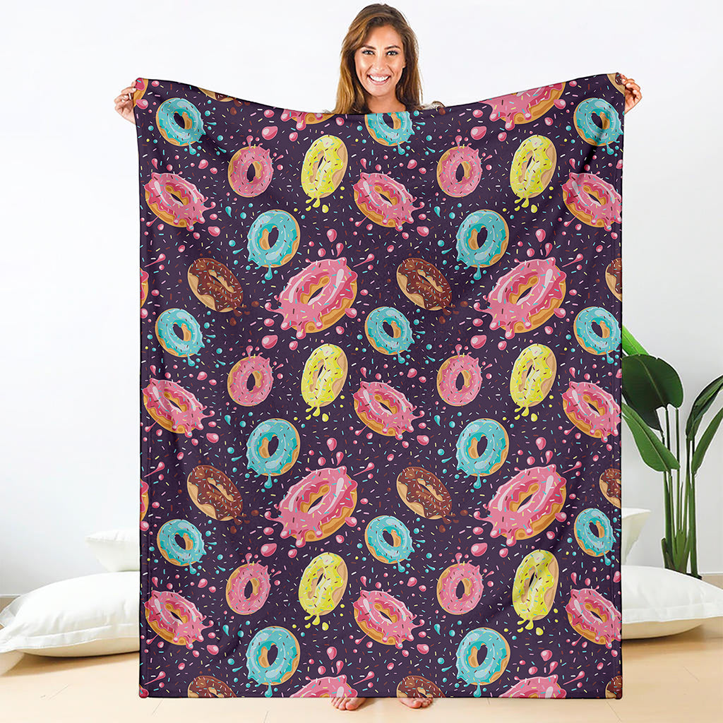 Sprinkles Donut Pattern Print Blanket