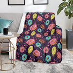 Sprinkles Donut Pattern Print Blanket