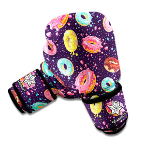 Sprinkles Donut Pattern Print Boxing Gloves