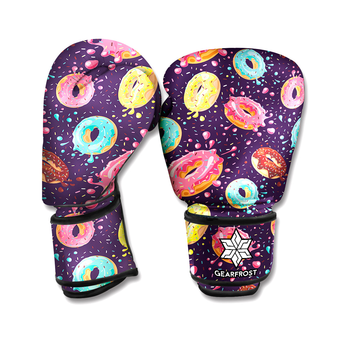 Sprinkles Donut Pattern Print Boxing Gloves