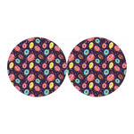 Sprinkles Donut Pattern Print Car Coasters
