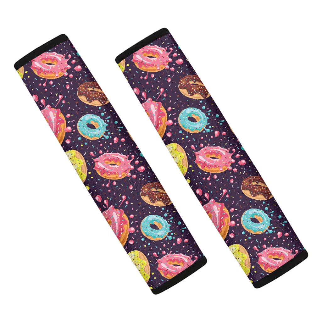 Sprinkles Donut Pattern Print Car Seat Belt Covers