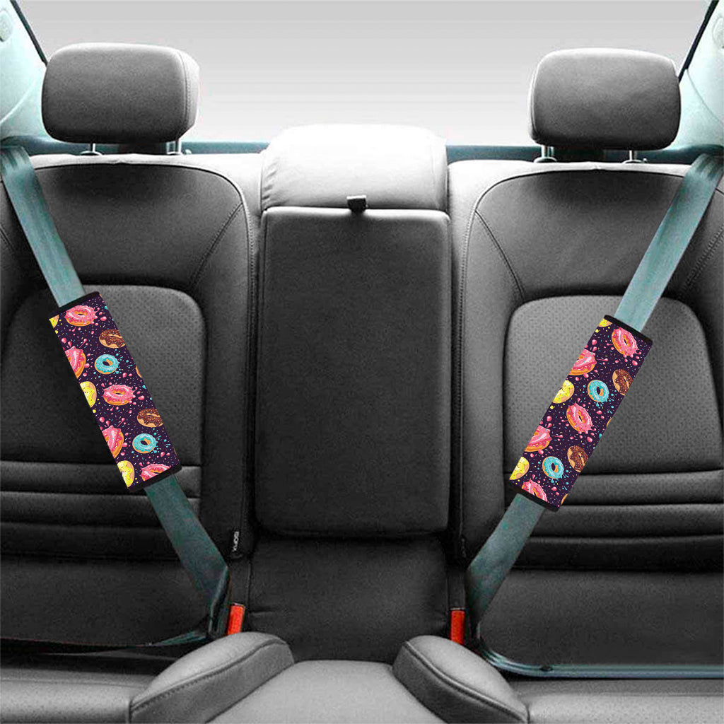 Sprinkles Donut Pattern Print Car Seat Belt Covers