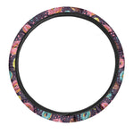 Sprinkles Donut Pattern Print Car Steering Wheel Cover