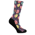 Sprinkles Donut Pattern Print Crew Socks