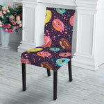 Sprinkles Donut Pattern Print Dining Chair Slipcover