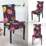 Sprinkles Donut Pattern Print Dining Chair Slipcover