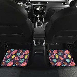 Sprinkles Donut Pattern Print Front and Back Car Floor Mats