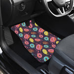 Sprinkles Donut Pattern Print Front and Back Car Floor Mats