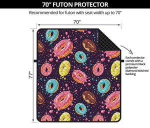 Sprinkles Donut Pattern Print Futon Protector