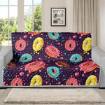 Sprinkles Donut Pattern Print Futon Protector