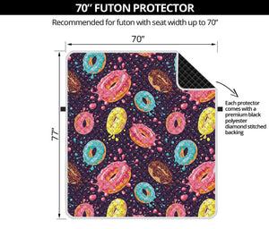 Sprinkles Donut Pattern Print Futon Protector