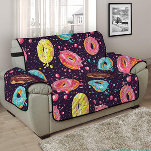 Sprinkles Donut Pattern Print Half Sofa Protector