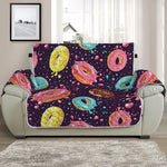 Sprinkles Donut Pattern Print Half Sofa Protector