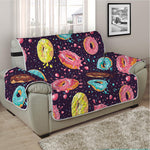 Sprinkles Donut Pattern Print Half Sofa Protector