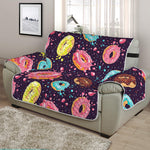 Sprinkles Donut Pattern Print Half Sofa Protector