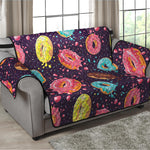 Sprinkles Donut Pattern Print Loveseat Protector