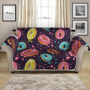 Sprinkles Donut Pattern Print Loveseat Protector