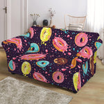 Sprinkles Donut Pattern Print Loveseat Slipcover