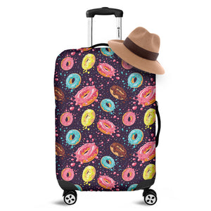 Sprinkles Donut Pattern Print Luggage Cover