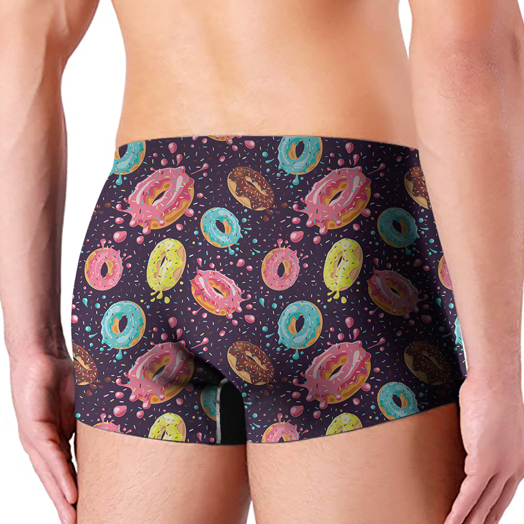 Sprinkles Donut Pattern Print Men's Boxer Briefs