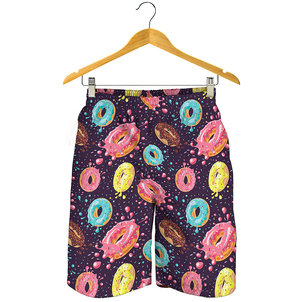 Sprinkles Donut Pattern Print Men's Shorts