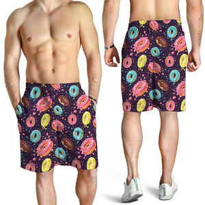 Sprinkles Donut Pattern Print Men's Shorts