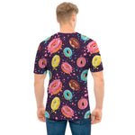 Sprinkles Donut Pattern Print Men's T-Shirt