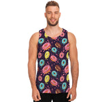 Sprinkles Donut Pattern Print Men's Tank Top